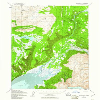 Seldovia D 3 AK topo map, 1:63360 Scale, 15 X 15 Minute, Historical, 1951, Updated 1960, 20.9 x 17 in - Tyvek
