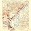 YellowMaps Cairo IL topo map, 1:62500 Scale, 15 X 15 Minute, Historical, 1933, Updated 1944, 20.8 x 16.7 in - Tyvek view 1