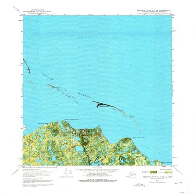 YellowMaps Beechey Point B 3 NW AK topo map, 1:24000 Scale, 7.5 X 7.5 Minute, Historical, 1970, Updated 1974, 29.7 x 24.1 in - Tyvek