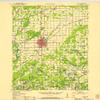 YellowMaps Antigo WI topo map, 1:48000 Scale, 15 X 15 Minute, Historical, 1952, Updated 1954, 27.18 x 21.5 in - Polypropylene view 1