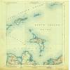 YellowMaps Gardiners Island NY topo map, 1:62500 Scale, 15 X 15 Minute, Historical, 1904, Updated 1926, 20.1 x 16.6 in - Polypropylene view 1