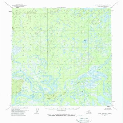 YellowMaps Kateel River A 3 AK topo map, 1:63360 Scale, 15 X 15 Minute, Historical, 1952, Updated 1974, 21.8 x 18 in - Tyvek