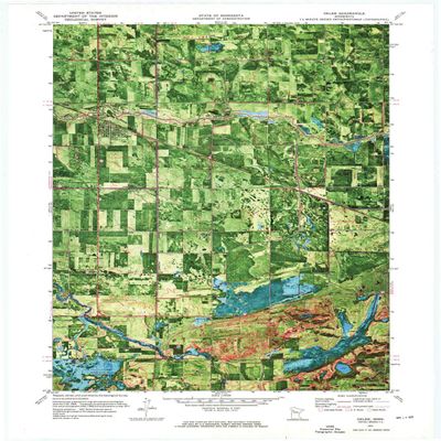 YellowMaps Oklee MN topo map, 1:24000 Scale, 7.5 X 7.5 Minute, Historical, 1971, Updated 1976, 27.23 x 21.53 in - Tyvek