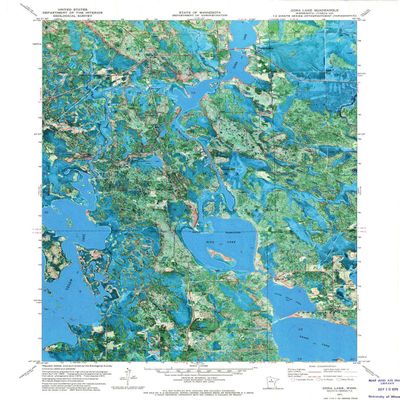 YellowMaps Dora Lake MN topo map, 1:24000 Scale, 7.5 X 7.5 Minute, Historical, 1971, Updated 1974, 27.23 x 21.53 in - Tyvek