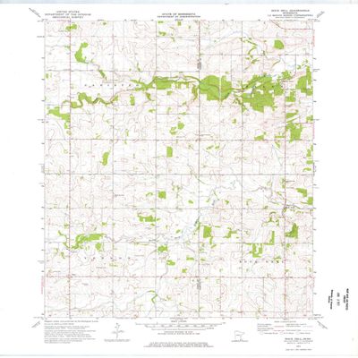 Rock Dell MN topo map, 1:24000 Scale, 7.5 X 7.5 Minute, Historical, 1974, Updated 1976, 27.23 x 21.53 in - Tyvek
