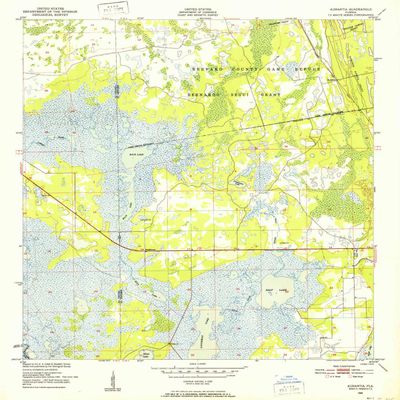 YellowMaps Aurantia FL topo map, 1:24000 Scale, 7.5 X 7.5 Minute, Historical, 1950, Updated 1952, 26.7 x 22.9 in - Tyvek