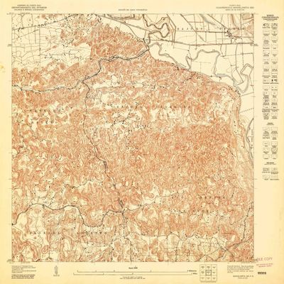 YellowMaps Barceloneta SE PR topo map, 1:10000 Scale, 3.75 X 3.75 Minute, Historical, 1947, 31.2 x 30.6 in - Tyvek
