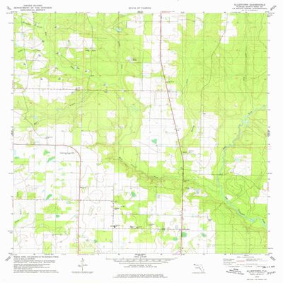YellowMaps Allentown FL topo map, 1:24000 Scale, 7.5 X 7.5 Minute, Historical, 1978, Updated 1978, 26.8 x 21.9 in - Tyvek