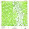 YellowMaps Delta FL topo map, 1:24000 Scale, 7.5 X 7.5 Minute, Historical, 1945, Updated 1961, 26.8 x 23 in - Polypropylene view 1