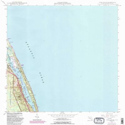 YellowMaps Hobe Sound FL topo map, 1:24000 Scale, 7.5 X 7.5 Minute, Historical, 1948, Updated 1983, 26.8 x 23 in - Polypropylene