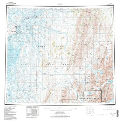 YellowMaps Bethel AK topo map, 1:250000 Scale, 1 X 3 Degree, Historical, 1980, Updated 1987, 22.6 x 29.9 in - Tyvek