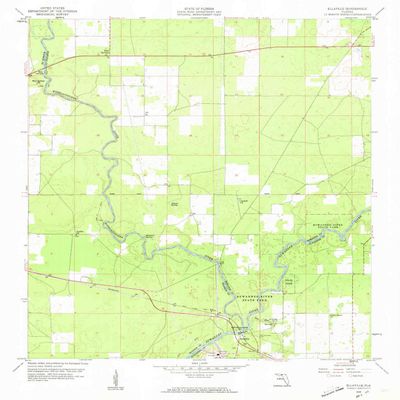 YellowMaps Ellaville FL topo map, 1:24000 Scale, 7.5 X 7.5 Minute, Historical, 1959, Updated 1960, 26.8 x 23 in - Tyvek