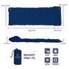Dominich Wilson Camping Mat - Hitorhike Inflatable Sleeping Pad Moisturepro Camping Mat with Pillow air Mattress Cushion Sleeping Bag air Sofa Inflatable Sofa 1 PCs view 3