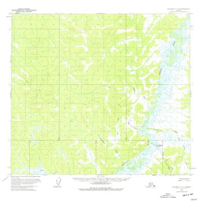YellowMaps Iditarod C 5 AK topo map, 1:63360 Scale, 15 X 15 Minute, Historical, 1954, Updated 1977, 21.8 x 18 in - Polypropylene