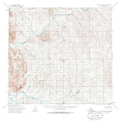 YellowMaps Point Hope B 1 AK topo map, 1:63360 Scale, 15 X 15 Minute, Historical, 1955, Updated 1986, 21.8 x 18.1 in - Polypropylene