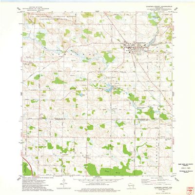 YellowMaps Campbellsport WI topo map, 1:24000 Scale, 7.5 X 7.5 Minute, Historical, 1974, Updated 1978, 27.19 x 21.58 in - Polypropylene