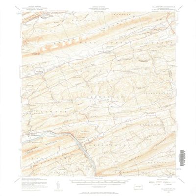 YellowMaps Millerstown PA topo map, 1:62500 Scale, 15 X 15 Minute, Historical, 1955, Updated 1957, 20.9 x 17 in - Polypropylene
