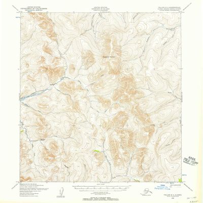 Teller C 1 AK topo map, 1:63360 Scale, 15 X 15 Minute, Historical, 1950, Updated 1957, 20.8 x 18 in - Tyvek