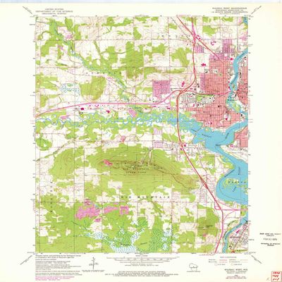 YellowMaps Wausau West WI topo map, 1:24000 Scale, 7.5 X 7.5 Minute, Historical, 1963, Updated 1978, 27.25 x 21.53 in - Polypropylene