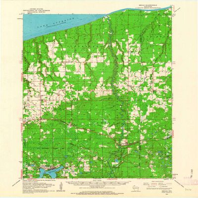 YellowMaps Brule WI topo map, 1:62500 Scale, 15 X 15 Minute, Historical, 1961, Updated 1963, 21.1 x 16 in - Tyvek