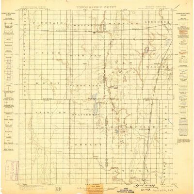 YellowMaps Northville SD topo map, 1:125000 Scale, 30 X 30 Minute, Historical, 1899, 19.6 x 15.6 in - Tyvek