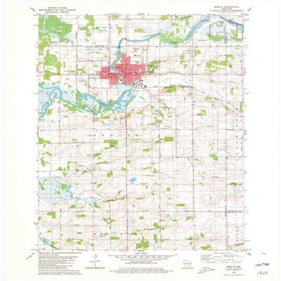 YellowMaps Berlin WI topo map, 1:24000 Scale, 7.5 X 7.5 Minute, Historical, 1980, Updated 1981, 27.31 x 22.56 in - Tyvek