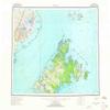 YellowMaps Afognak AK topo map, 1:250000 Scale, 1 X 2 Degree, Historical, 1952, Updated 1965, 23.1 x 30.4 in - Tyvek view 1