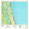 YellowMaps Daytona Beach FL topo map, 1:250000 Scale, 1 X 2 Degree, Historical, 1954, Updated 1974, 22.3 x 34.1 in - Tyvek view 1