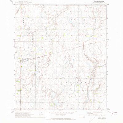 Yale SD topo map, 1:24000 Scale, 7.5 X 7.5 Minute, Historical, 1971, Updated 1973, 26.7 x 22 in - Tyvek