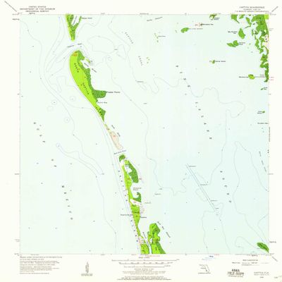 YellowMaps Captiva FL topo map, 1:24000 Scale, 7.5 X 7.5 Minute, Historical, 1958, Updated 1959, 26.8 x 23.2 in - Tyvek