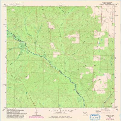 YellowMaps Enon FL topo map, 1:24000 Scale, 7.5 X 7.5 Minute, Historical, 1978, Updated 1993, 27.1 x 22 in - Tyvek