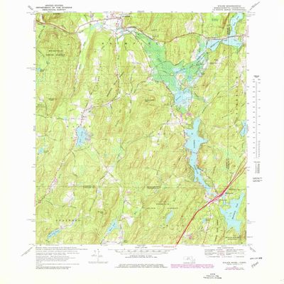 YellowMaps Wales MA topo map, 1:25000 Scale, 7.5 X 7.5 Minute, Historical, 1967, Updated 1979, 26.8 x 22 in - Polypropylene
