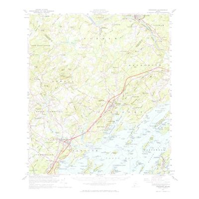 YellowMaps Freeport ME topo map, 1:62500 Scale, 15 X 15 Minute, Historical, 1957, Updated 1965, 21.8 x 18 in - Polypropylene