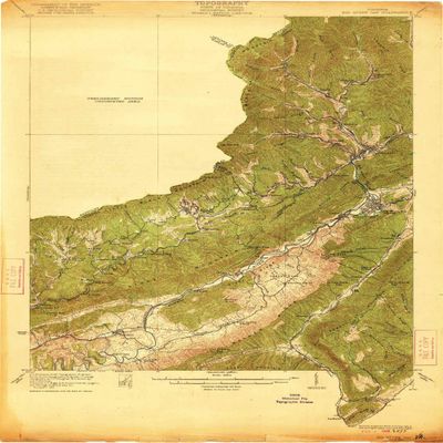 YellowMaps Big Stone Gap VA topo map, 1:62500 Scale, 15 X 15 Minute, Historical, 1922, 21.9 x 16.3 in - Polypropylene
