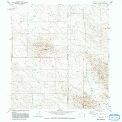 YellowMaps Lone Sand Hill WY topo map, 1:24000 Scale, 7.5 X 7.5 Minute, Historical, 1978, Updated 1993, 26.8 x 21.4 in - Polypropylene