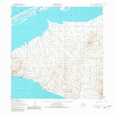 Teller C 6 AK topo map, 1:63360 Scale, 15 X 15 Minute, Historical, 1950, Updated 1987, 21.7 x 18 in - Polypropylene