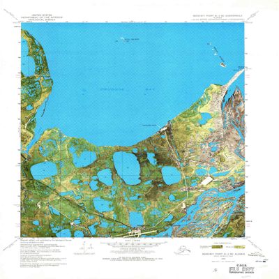 YellowMaps Beechey Point B 3 SE AK topo map, 1:24000 Scale, 7.5 X 7.5 Minute, Historical, 1970, Updated 1971, 29.7 x 23.1 in - Polypropylene