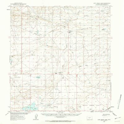 YellowMaps Lost Creek Lake WY topo map, 1:62500 Scale, 15 X 15 Minute, Historical, 1960, Updated 1963, 20.7 x 16.2 in - Polypropylene