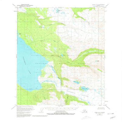 YellowMaps Kenai A 2 AK topo map, 1:63360 Scale, 15 X 15 Minute, Historical, 1951, Updated 1980, 21.7 x 18.1 in - Polypropylene