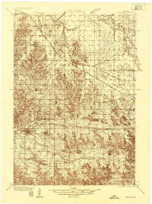 YellowMaps Osseo WI topo map, 1:48000 Scale, 15 X 15 Minute, Historical, 1935, 27.35 x 20.39 in - Polypropylene
