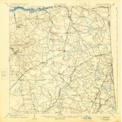 YellowMaps Barclay MD topo map, 1:62500 Scale, 15 X 15 Minute, Historical, 1905, Updated 1924, 19.8 x 16.4 in - Polypropylene