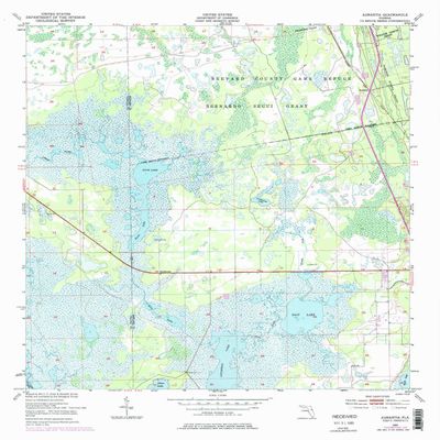 YellowMaps Aurantia FL topo map, 1:24000 Scale, 7.5 X 7.5 Minute, Historical, 1950, Updated 1977, 27.5 x 23 in - Tyvek