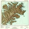 YellowMaps Kodiak AK topo map, 1:250000 Scale, 1 X 2 Degree, Historical, 1952, Updated 1954, 22.1 x 21.1 in - Polypropylene view 1