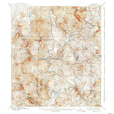 YellowMaps Wilmington VT topo map, 1:62500 Scale, 15 X 15 Minute, Historical, 1899, Updated 1938, 19.9 x 16.47 in - Tyvek