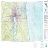 YellowMaps Jacksonville FL topo map, 1:100000 Scale, 30 X 60 Minute, Historical, 1977, Updated 1983, 27.1 x 44 in - Polypropylene view 1