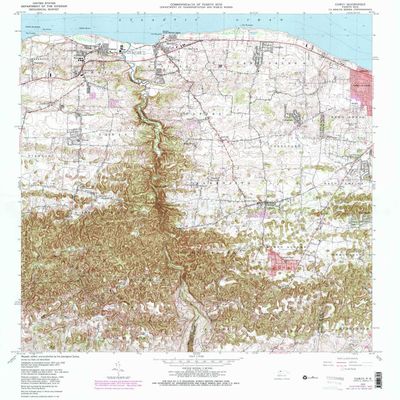 YellowMaps Camuy PR topo map, 1:20000 Scale, 7.5 X 7.5 Minute, Historical, 1972, Updated 1982, 32.2 x 29.6 in - Polypropylene
