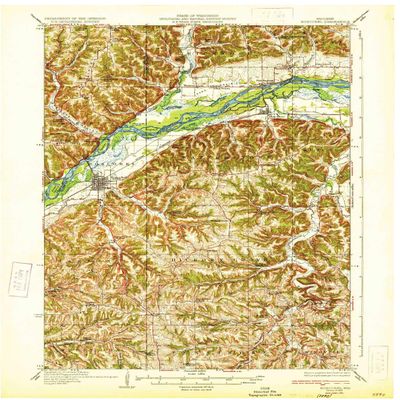 YellowMaps Boscobel WI topo map, 1:62500 Scale, 15 X 15 Minute, Historical, 1933, 20.36 x 16.79 in - Polypropylene