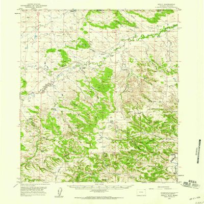 YellowMaps Seely WY topo map, 1:62500 Scale, 15 X 15 Minute, Historical, 1957, Updated 1959, 20.7 x 16.2 in - Polypropylene