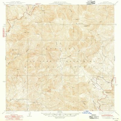 YellowMaps Alder Creek CA topo map, 1:24000 Scale, 7.5 X 7.5 Minute, Historical, 1941, Updated 1948, 20.8 x 16.9 in - Tyvek