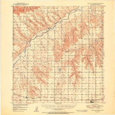 YellowMaps Bird City North KS topo map, 1:62500 Scale, 15 X 15 Minute, Historical, 1951, 20.85 x 17.08 in - Polypropylene